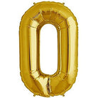 0 Number Foil Balloon ALL PARTY SUPPLIES Pretty UR Party