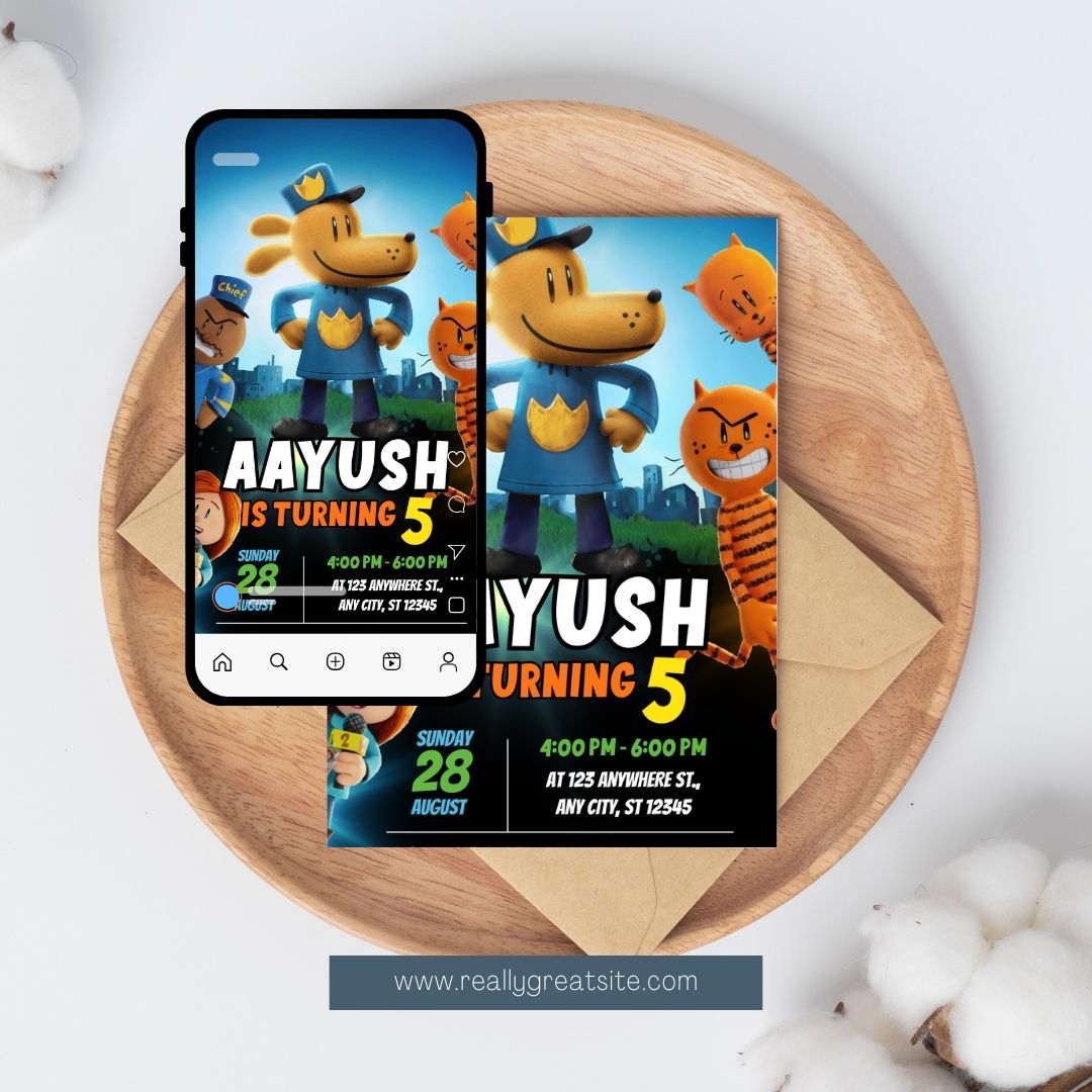 Dogman Theme E-Invitations Dogman Theme E-Invitations