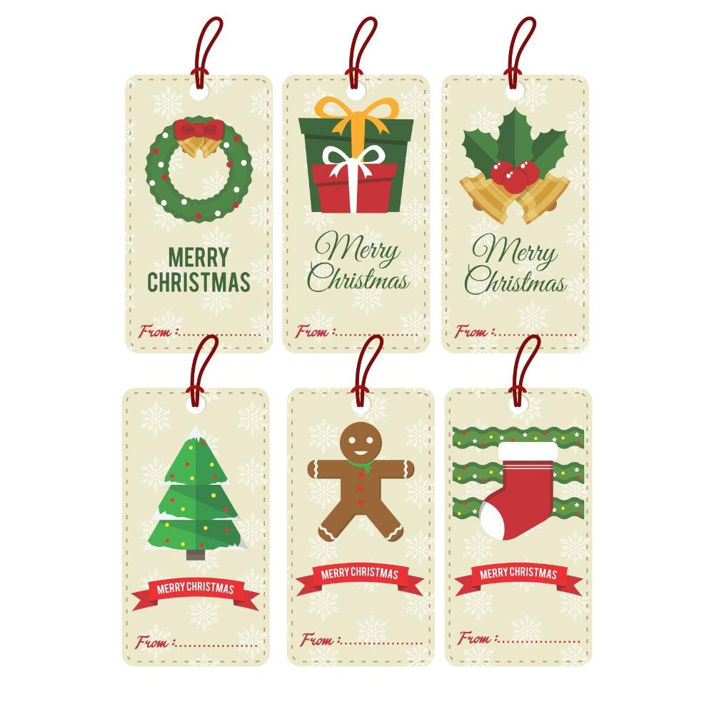 Christmas Gift Tags with String - Pack of 30 Christmas PRETTY UR PARTY Christmas Gift Tags with String - Pack of 30 Christmas PRETTY UR PARTY