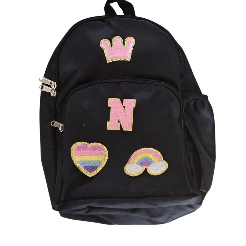 Kids Backpack - Black BACK TO SCHOOL PRETTY UR PARTY