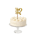 He or She? Cake Topper - Acrylic Gold ALL PARTY SUPPLIES Pretty UR Party