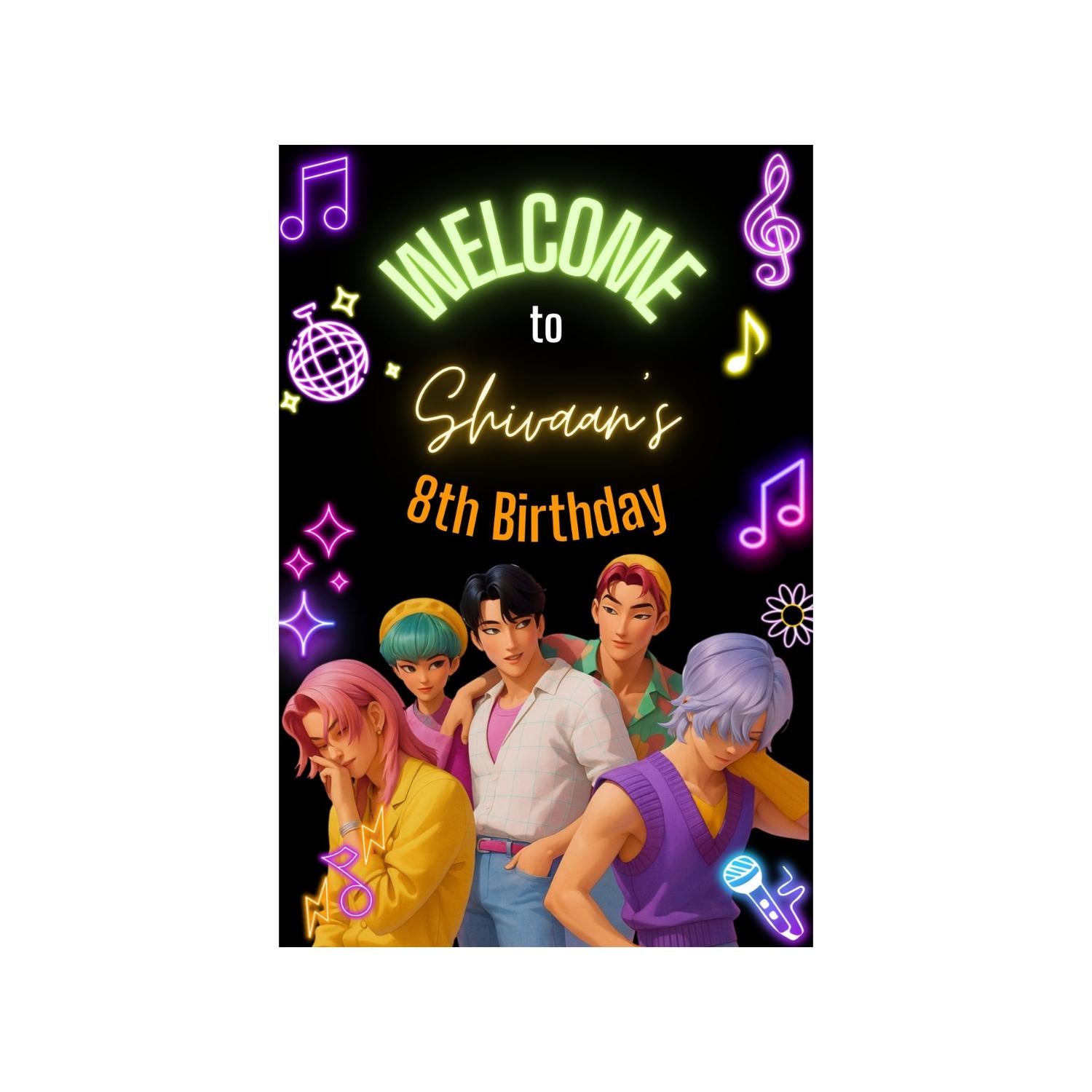 Saja Boys theme Welcome Poster / Board Saja Boys theme Welcome Poster / Board
