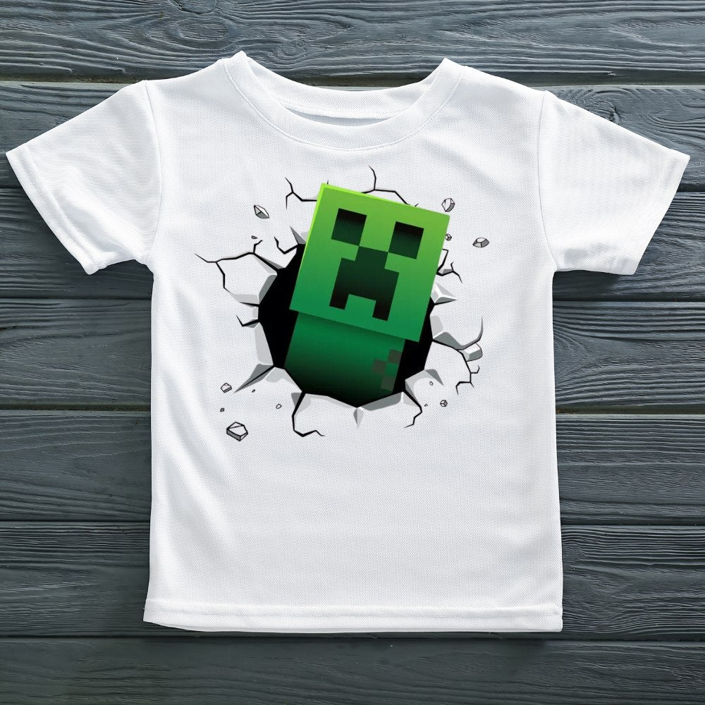 Minecraft theme T-shirtn - Design 1 RETURN GIFTS Pretty UR Party