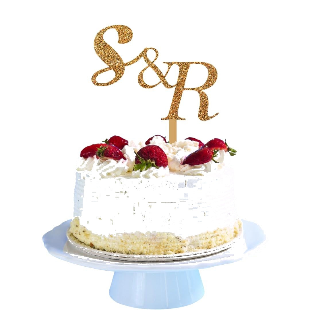 Initials Cake Topper