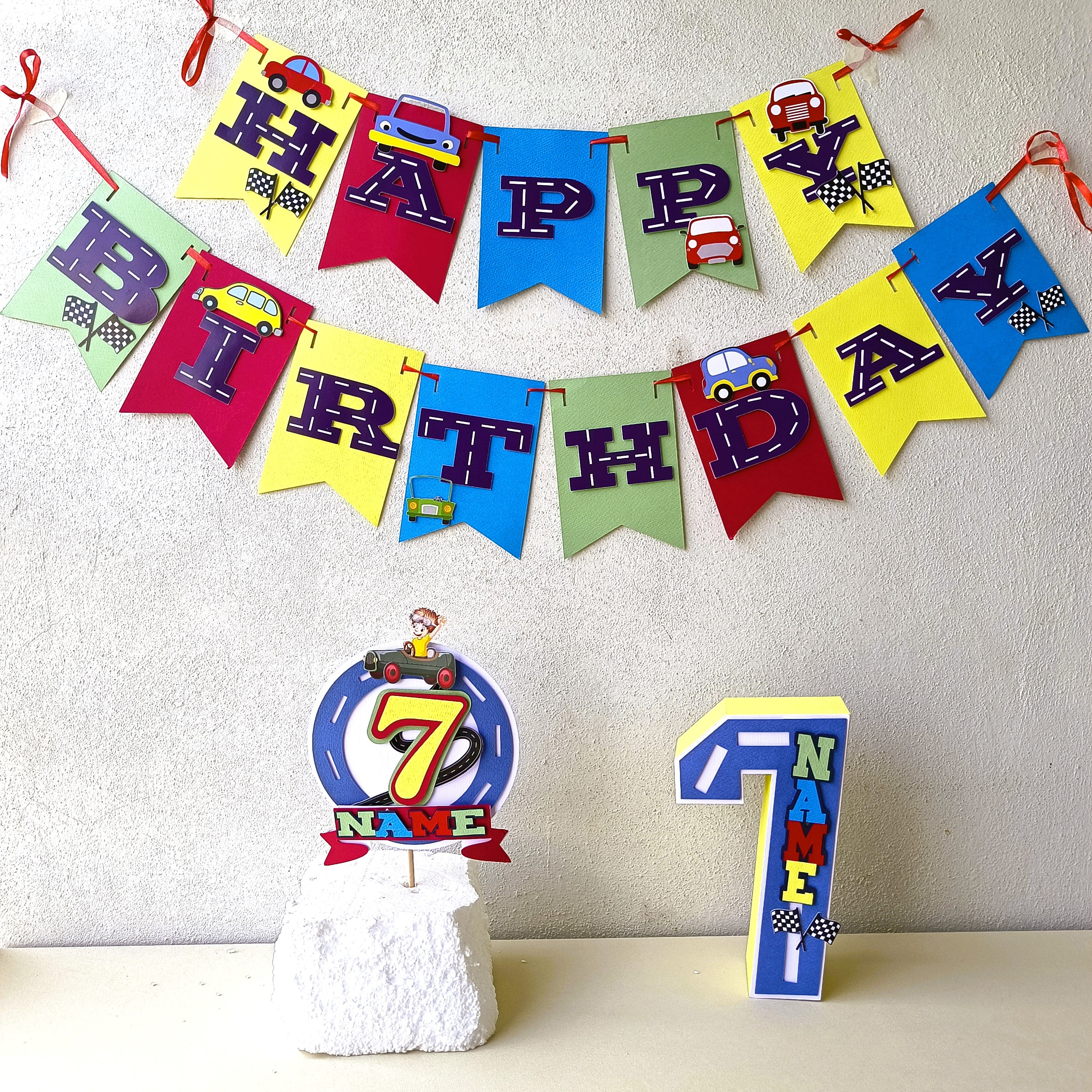 Handcrafted Cars themed Birthday Party Pack Handcrafted Cars themed Birthday Party Pack