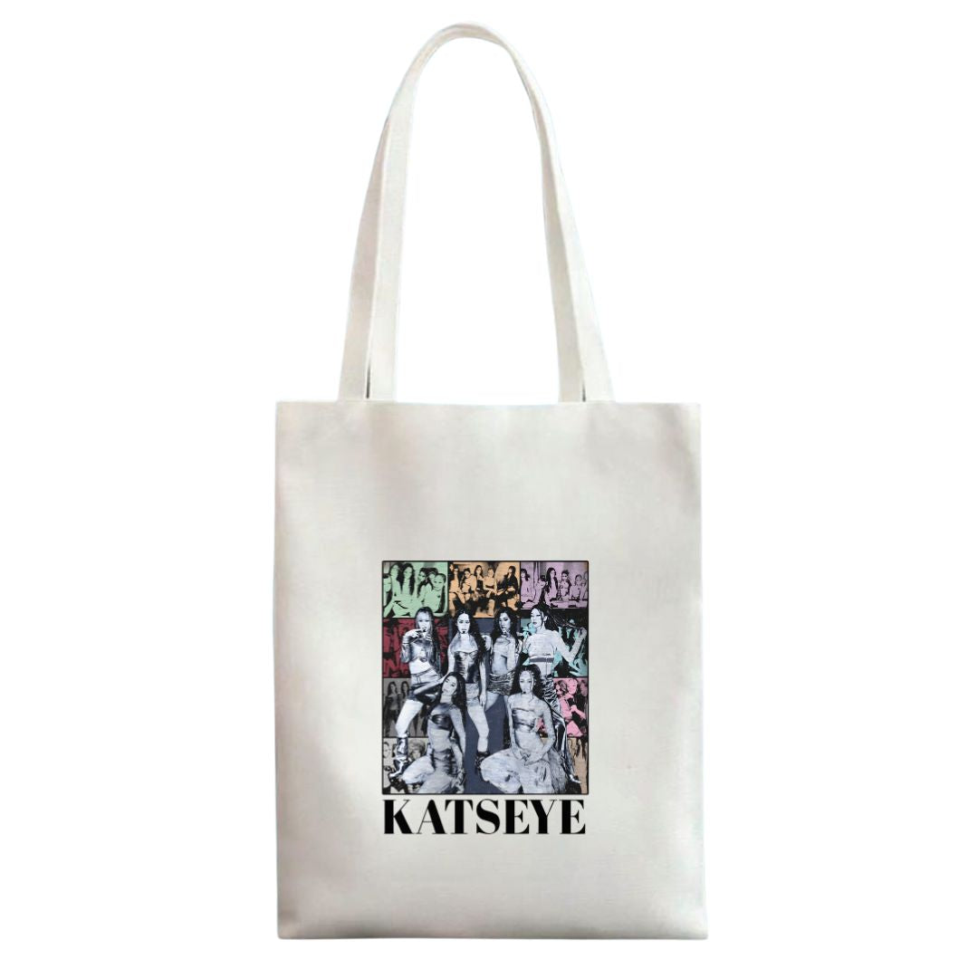 Katseye theme Canvas Tote Bags Katseye theme Canvas Tote Bags