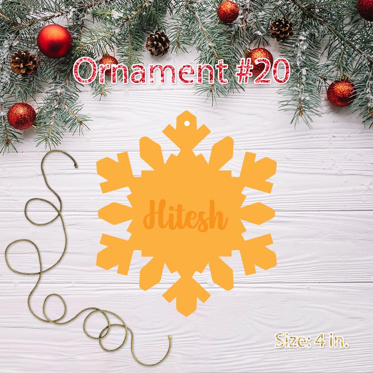 Personalized Acrylic Christmas Bauble 20 ALL PARTY SUPPLIES Pretty UR Party