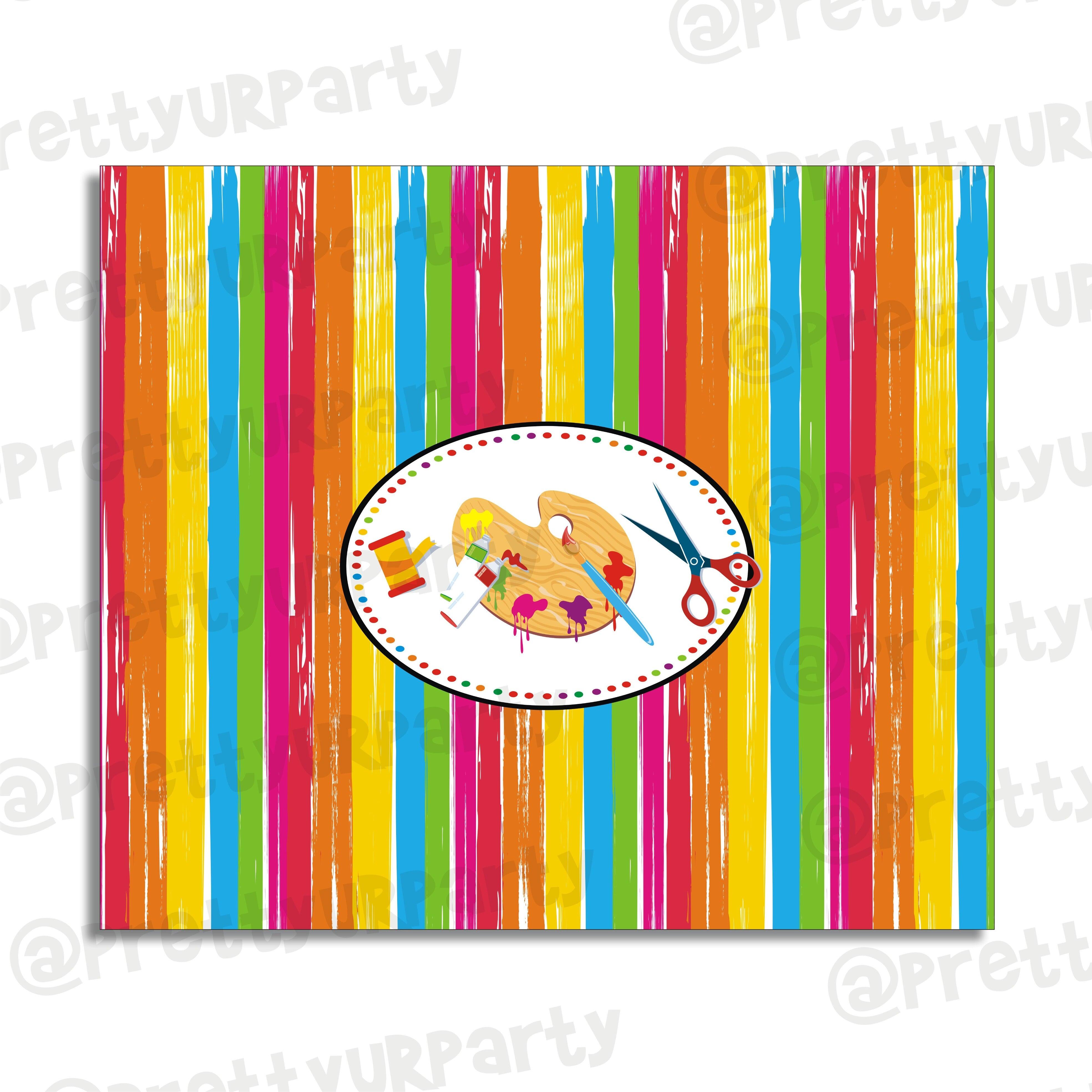 Art & Craft Party Chocolate Wrappers THEME PARTIES Pretty UR Party Default Title