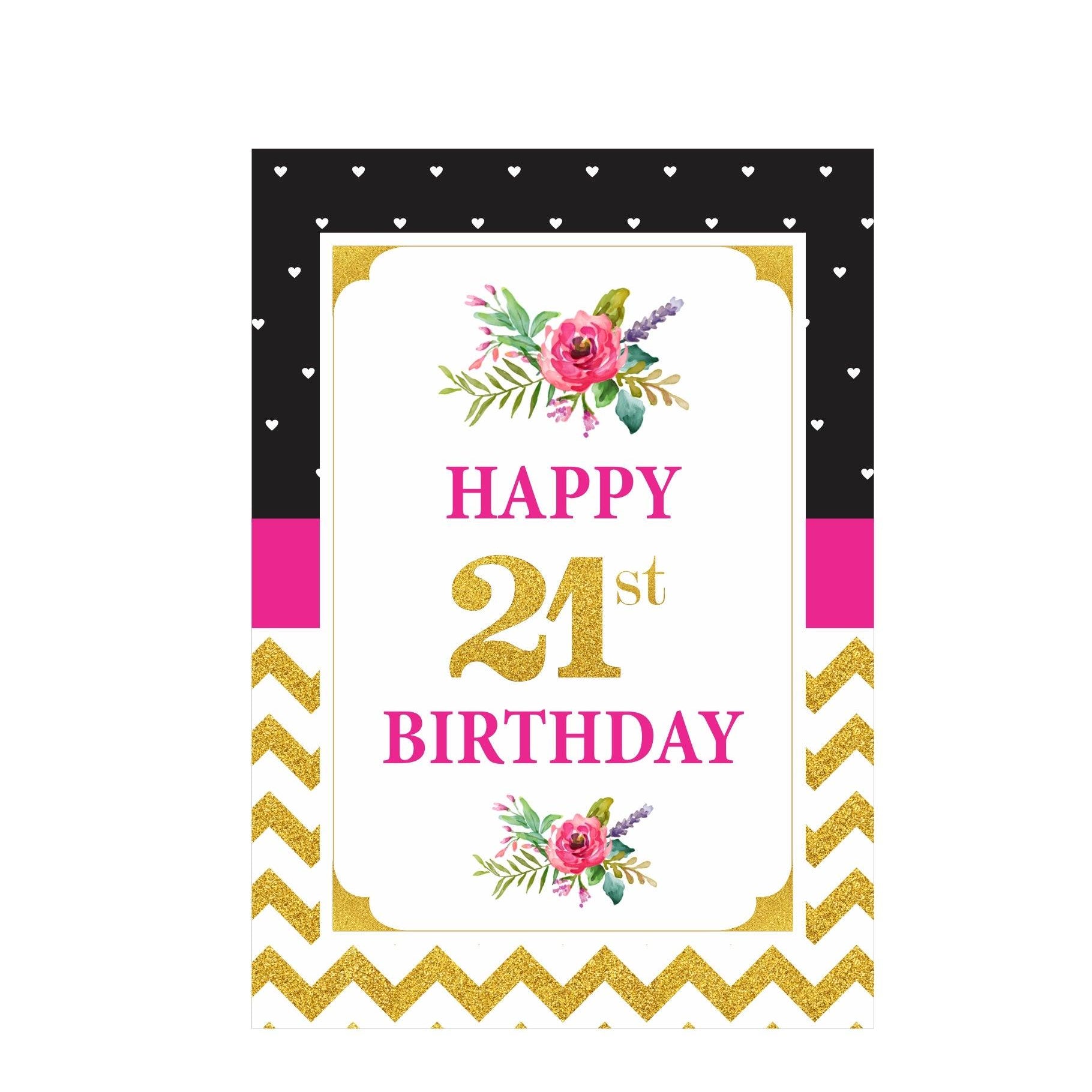 21st Birthday Theme Centerpieces - Pack of 2 THEME PARTIES Pretty UR Party