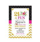 21st Birthday Theme Invitations ALL PARTY SUPPLIES Pretty UR Party