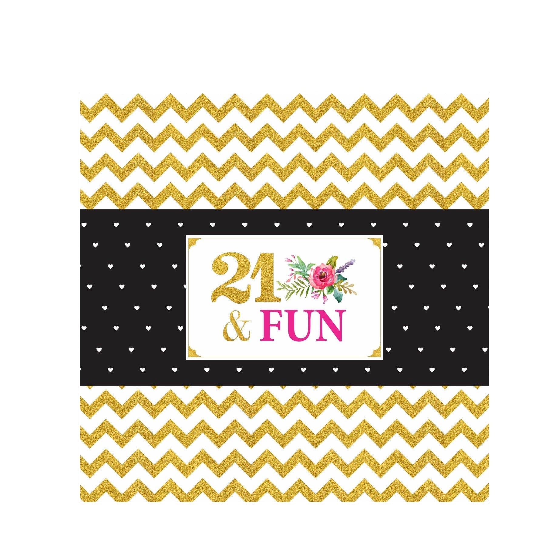 21st Birthday Theme Chocolate Wrappers THEME PARTIES Pretty UR Party