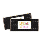 21st Birthday Theme Chocolate Wrappers THEME PARTIES Pretty UR Party