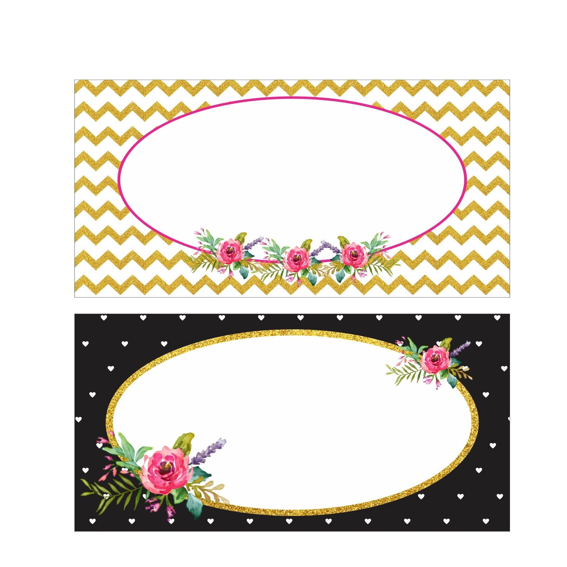 21st Birthday Theme Food Labels / Buffet Table Cards THEME PARTIES Pretty UR Party