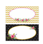 21st Birthday Theme Food Labels / Buffet Table Cards THEME PARTIES Pretty UR Party