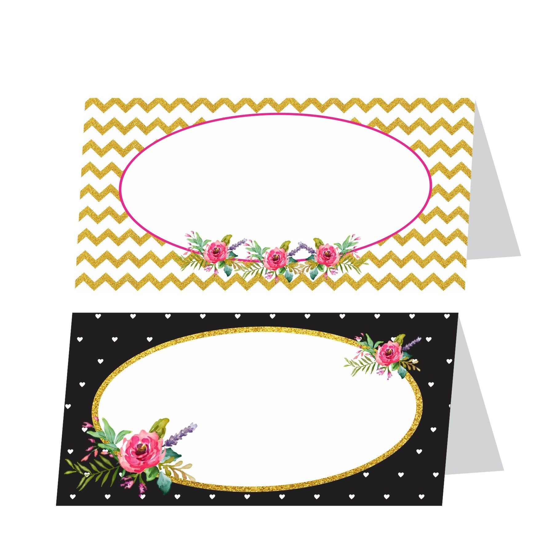 21st Birthday Theme Food Labels / Buffet Table Cards THEME PARTIES Pretty UR Party