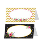 21st Birthday Theme Food Labels / Buffet Table Cards THEME PARTIES Pretty UR Party