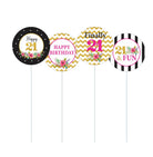 21st Birthday Theme Cupcake / Food Toppers THEME PARTIES Pretty UR Party