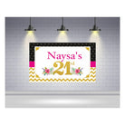 21st Birthday Theme Backdrop PERSONALISED Pretty UR Party