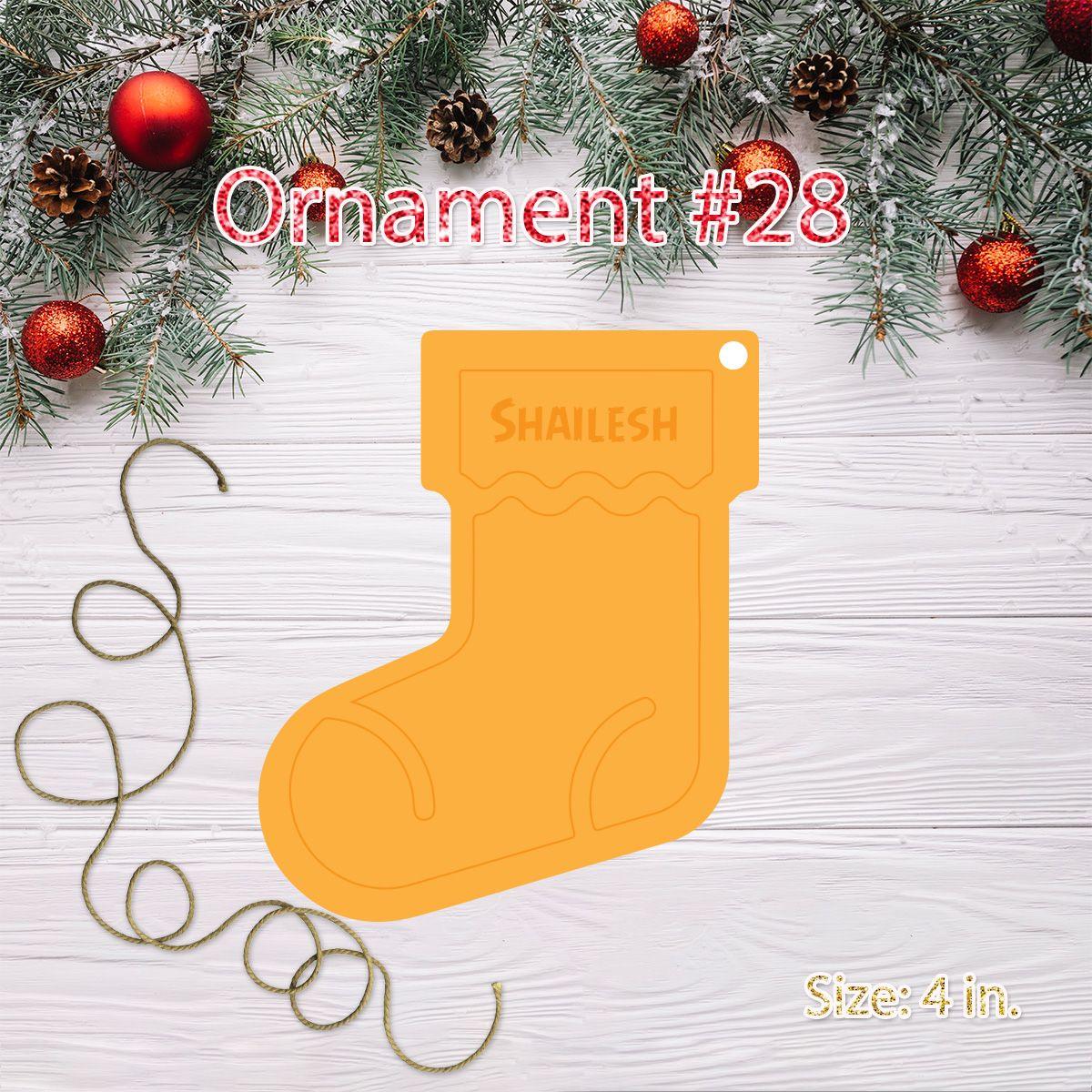 Personalized Acrylic Christmas Bauble 28 ALL PARTY SUPPLIES Pretty UR Party