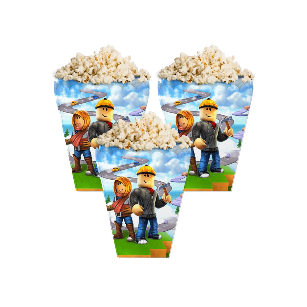 Roblox Popcorn Box - Pack of 10 ACCESSORIES Pretty UR Party