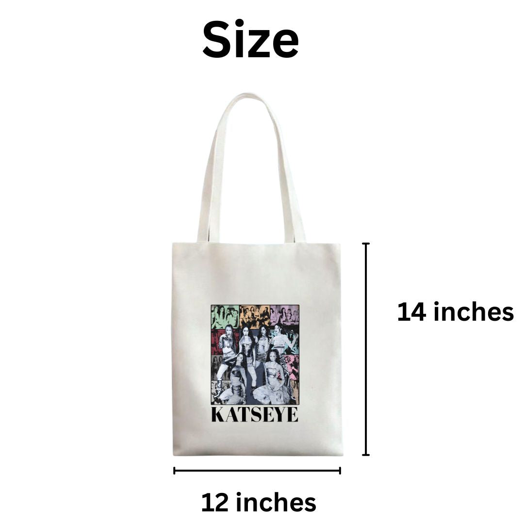 Katseye theme Canvas Tote Bags Katseye theme Canvas Tote Bags
