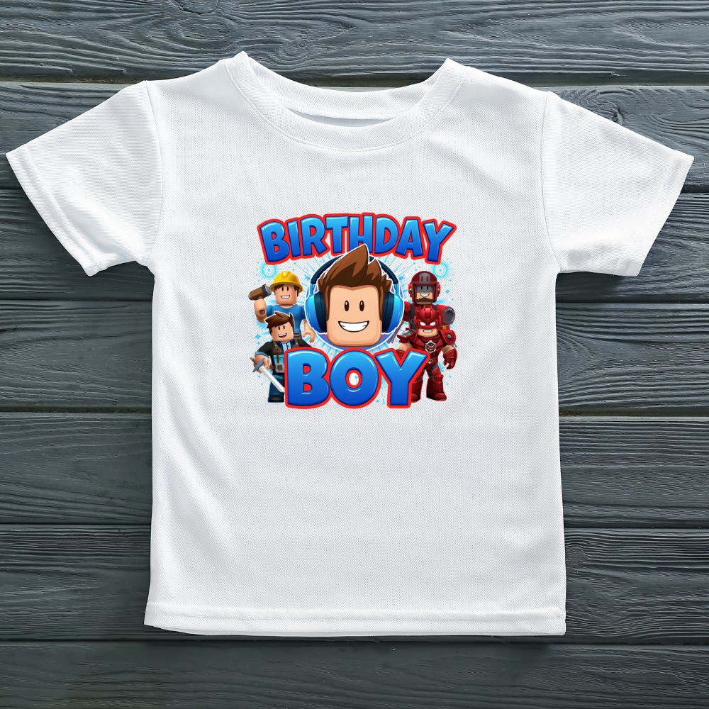 Roblox Birthday Boy T-shirt Roblox Birthday Boy T-shirt
