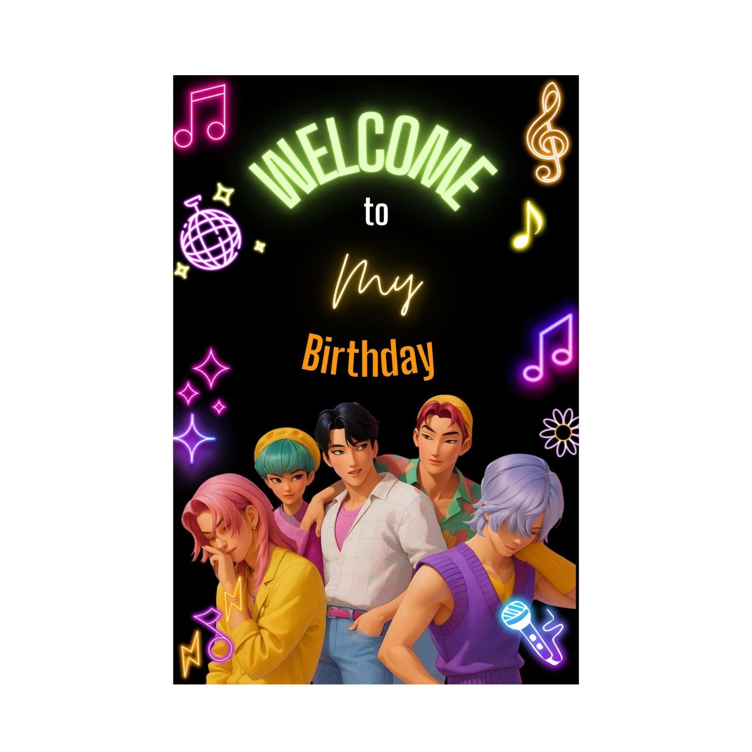 Saja Boys theme Welcome Poster / Board Saja Boys theme Welcome Poster / Board