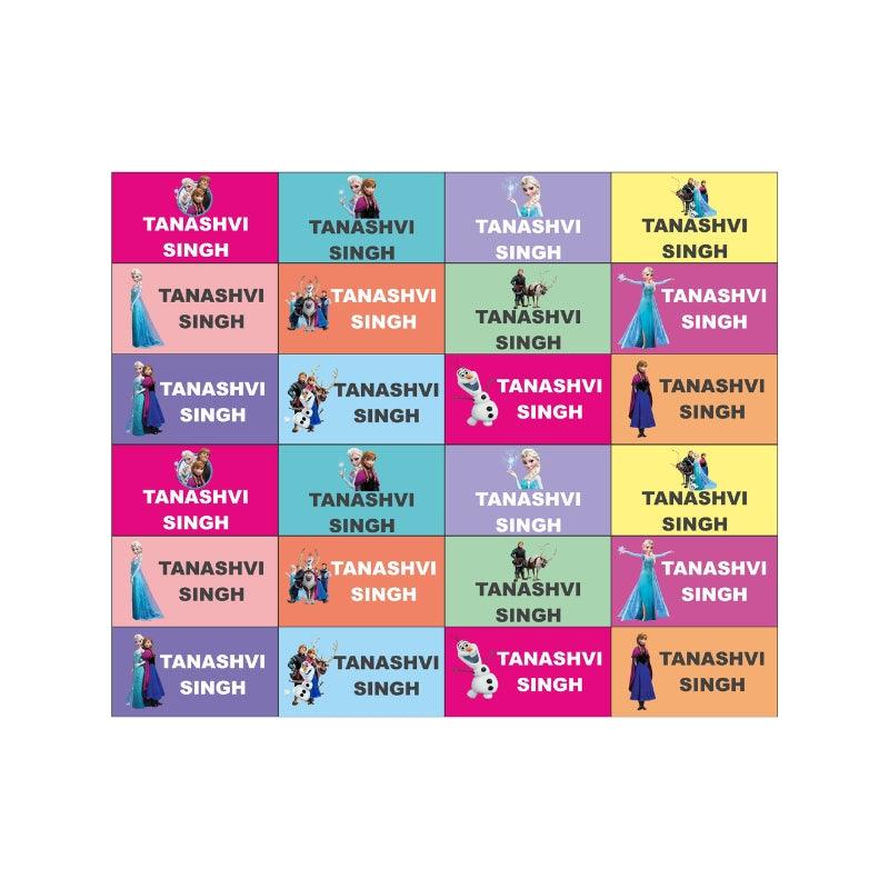 Frozen waterproof labels PERSONALISED PRETTY UR PARTY