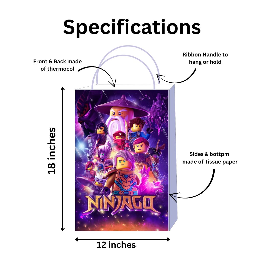 Ninjago Theme Khoi Bag ALL PARTY SUPPLIES Pretty UR Party