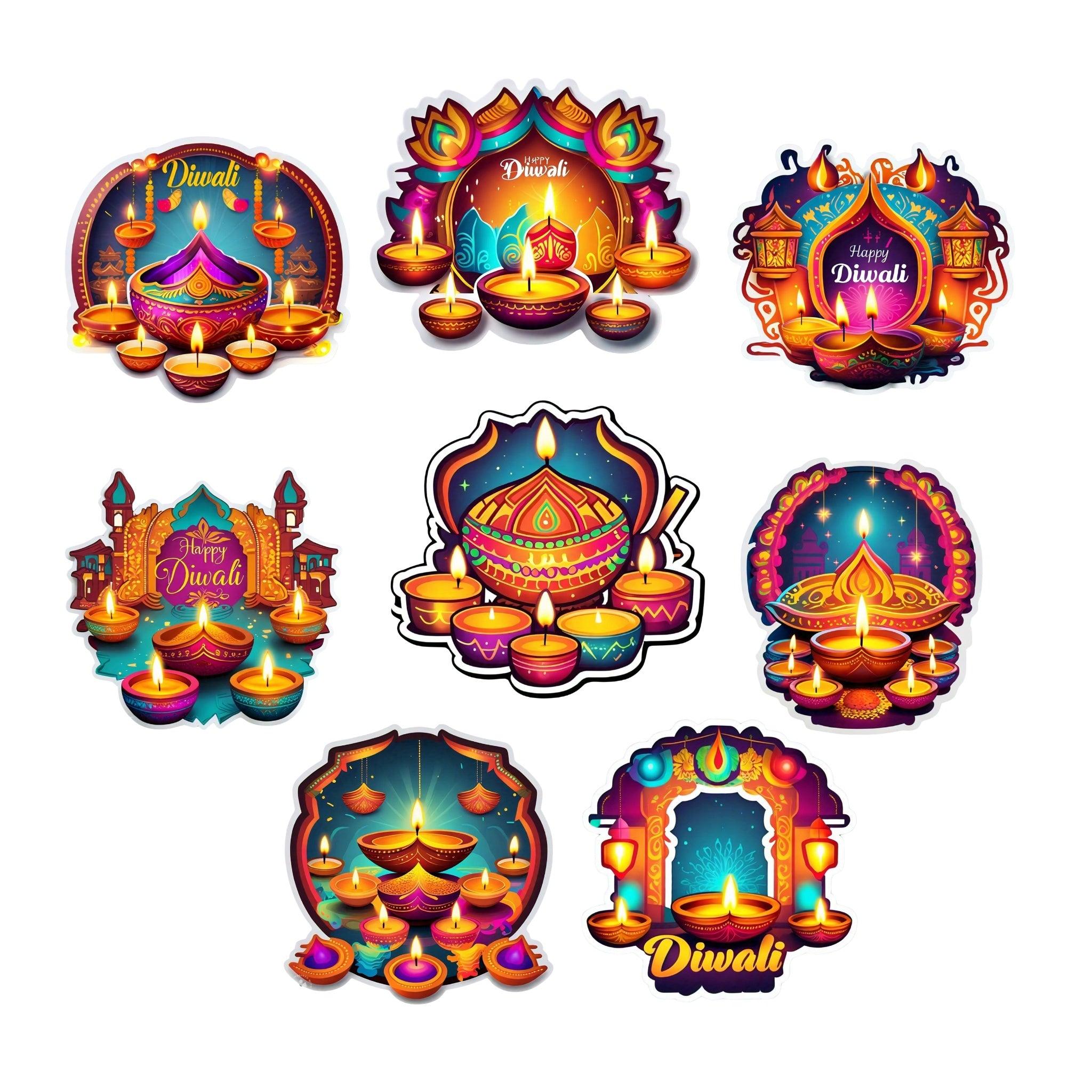 Diwali Hanging Danglers  - Pack of 8 DECORATIONS PRETTY UR PARTY