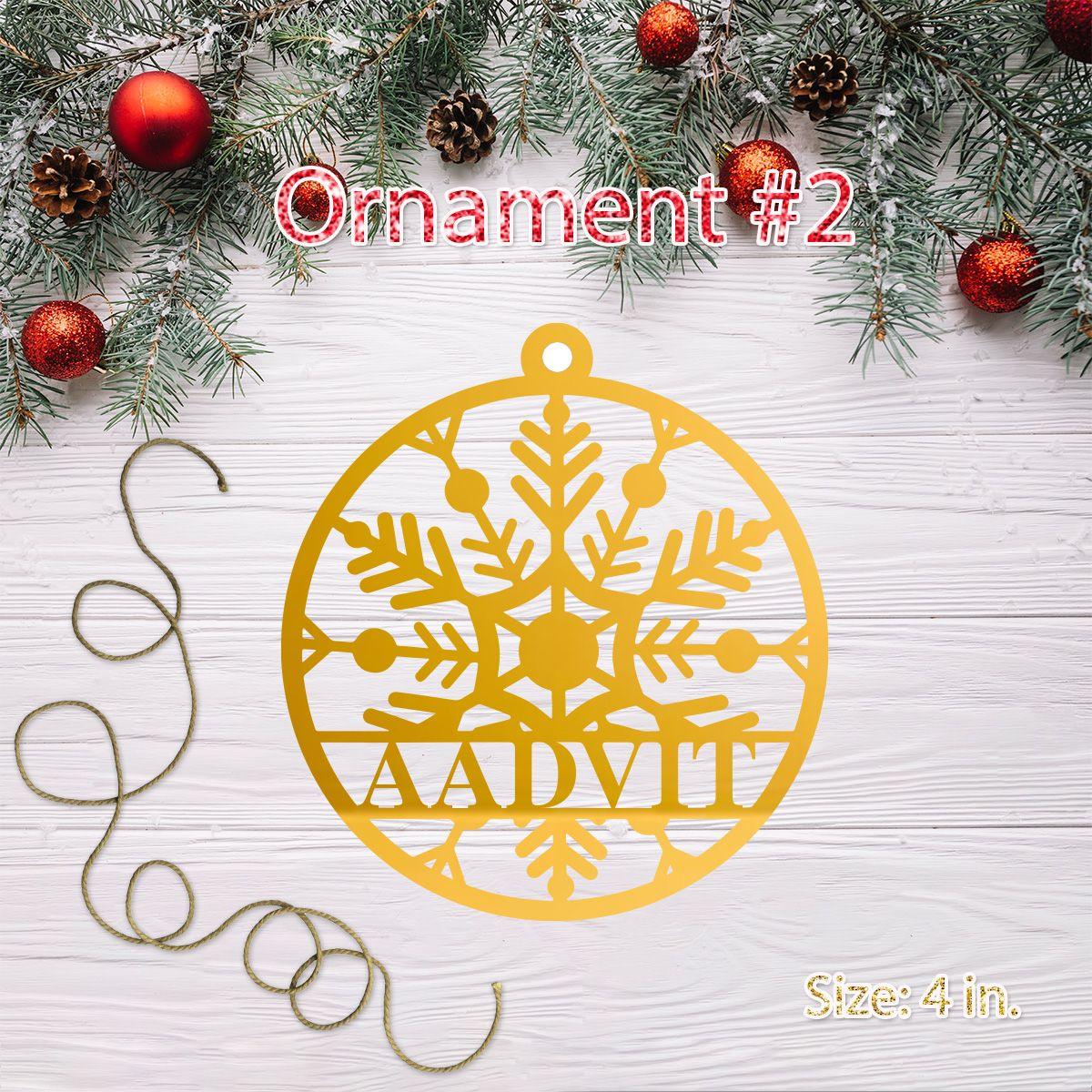 Personalized Acrylic Christmas Bauble 02 ALL PARTY SUPPLIES Pretty UR Party