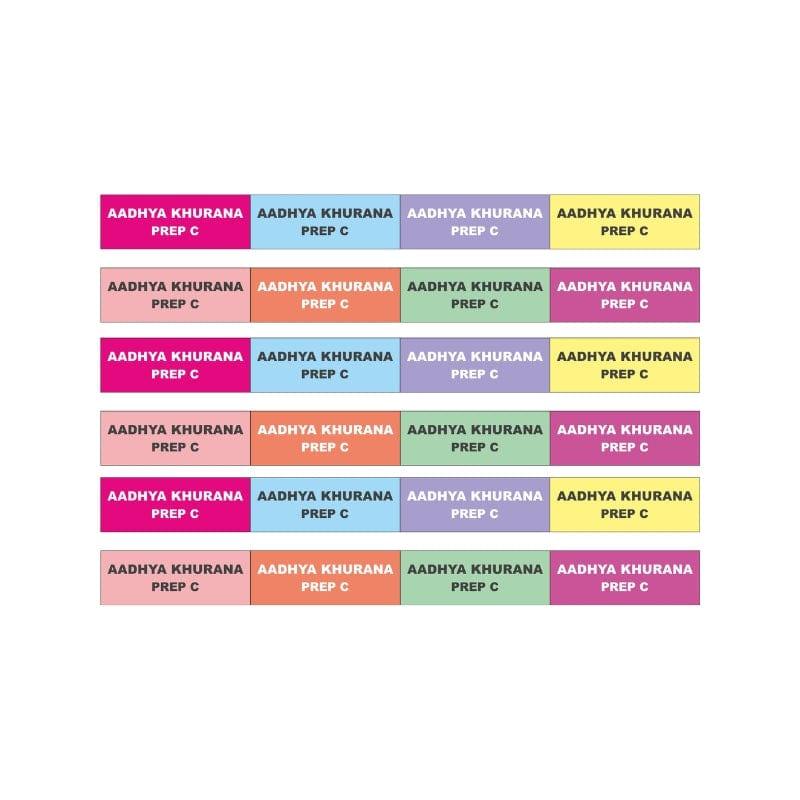 Unicorn waterproof labels PERSONALISED PRETTY UR PARTY