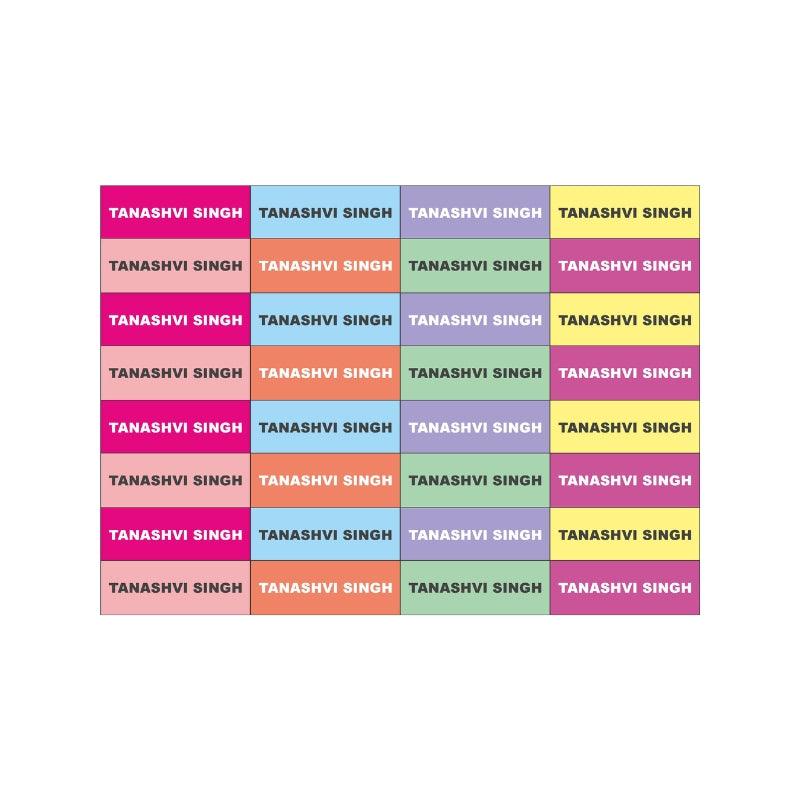 Mermaid waterproof labels PERSONALISED PRETTY UR PARTY