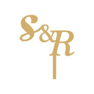 Initials Cake Topper HANDCRAFTED Pretty UR Party