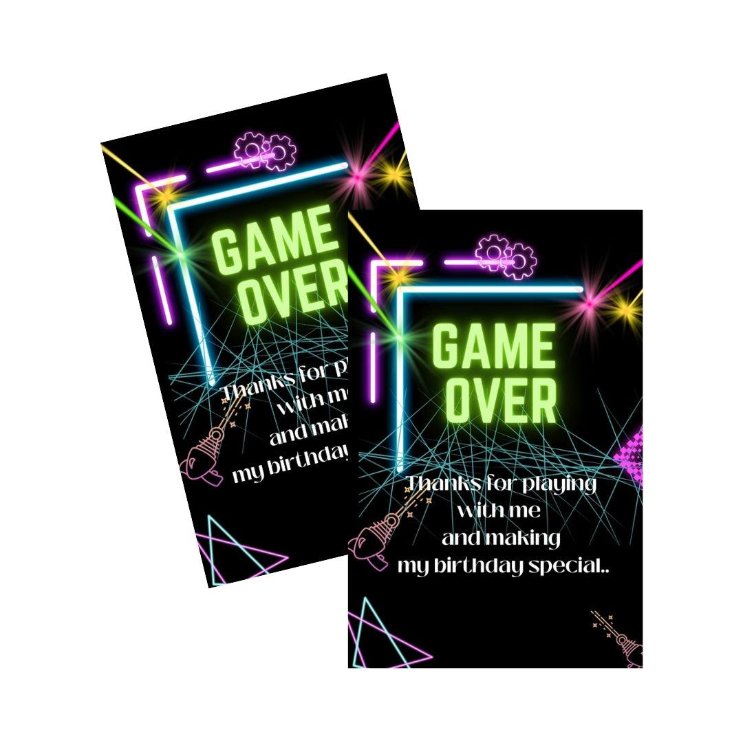 Laser Tag Theme Thank you Tags THEME PARTIES Pretty UR Party Laser Tag Theme Thank you Tags THEME PARTIES Pretty UR Party