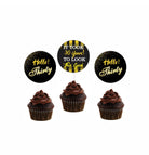 Gold and Black 30th Birthday Theme Cupcake / Food Toppers THEME PARTIES Pretty UR Party