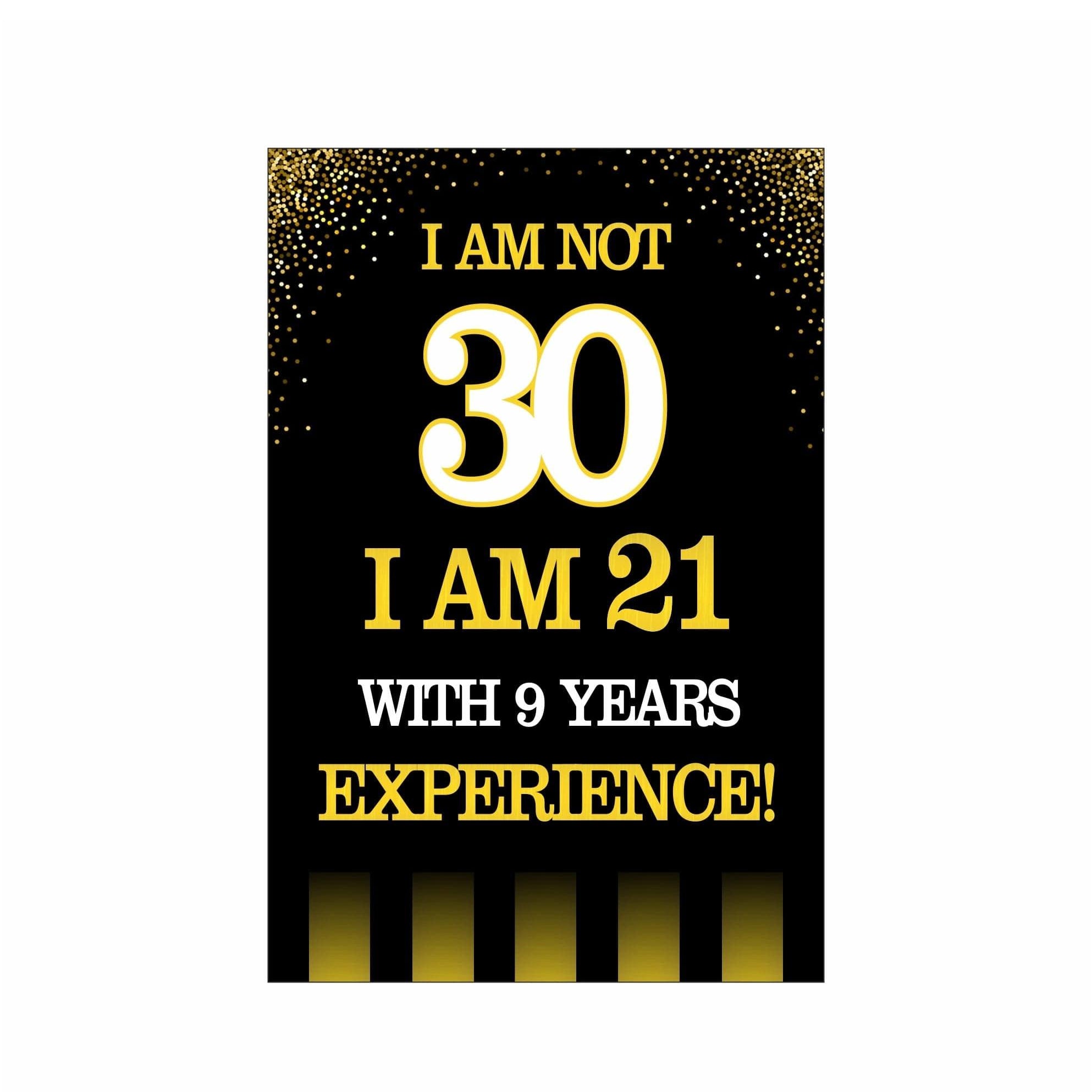 Gold and Black 30th Birthday Poster 03 THEME PARTIES Pretty UR Party