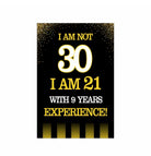 Gold and Black 30th Birthday Poster 03 THEME PARTIES Pretty UR Party
