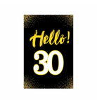 Gold and Black 30th Birthday Poster 01 THEME PARTIES Pretty UR Party