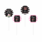 Pink and Black 30th Birthday Theme Cupcake / Food Toppers THEME PARTIES Pretty UR Party