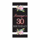 Pink and Black 30th Birthday Theme Door Banner THEME PARTIES Pretty UR Party