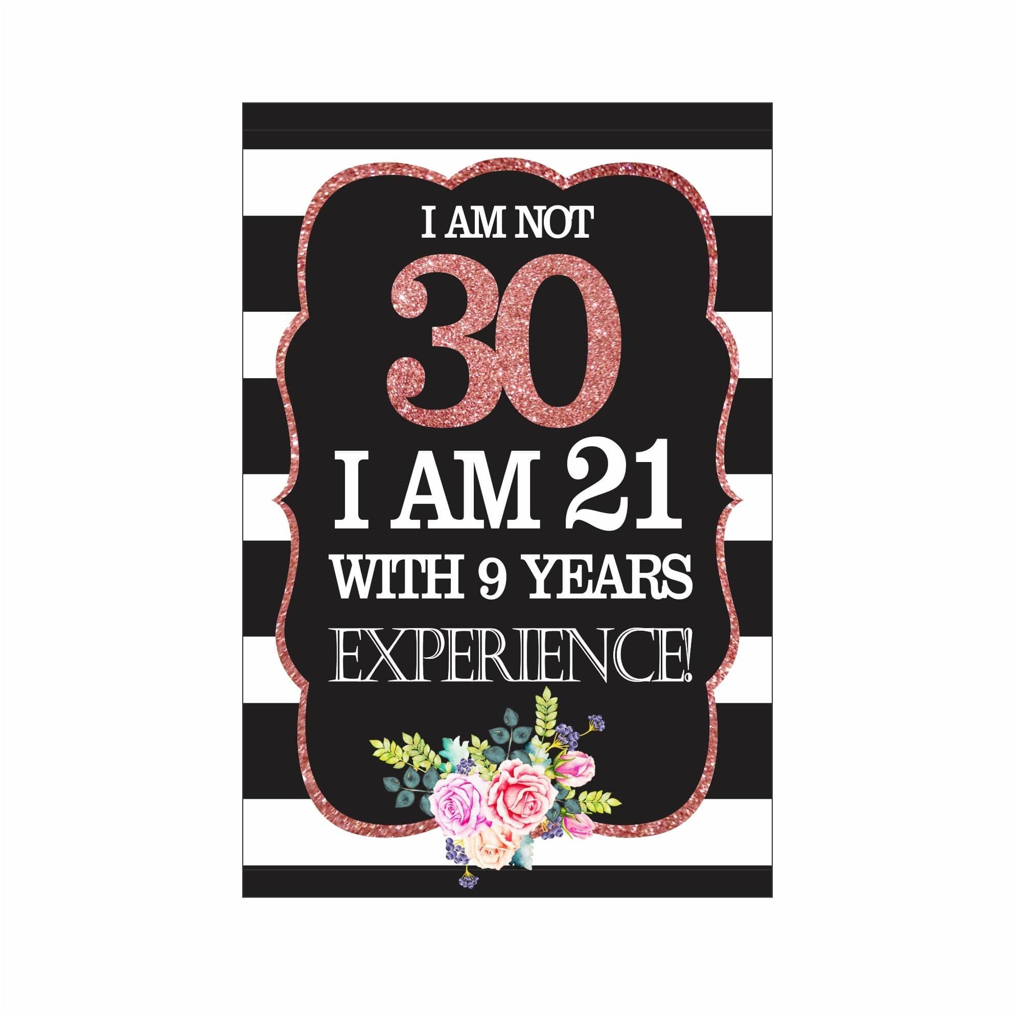 Pink and Black 30th Birthday Poster 02 THEME PARTIES Pretty UR Party
