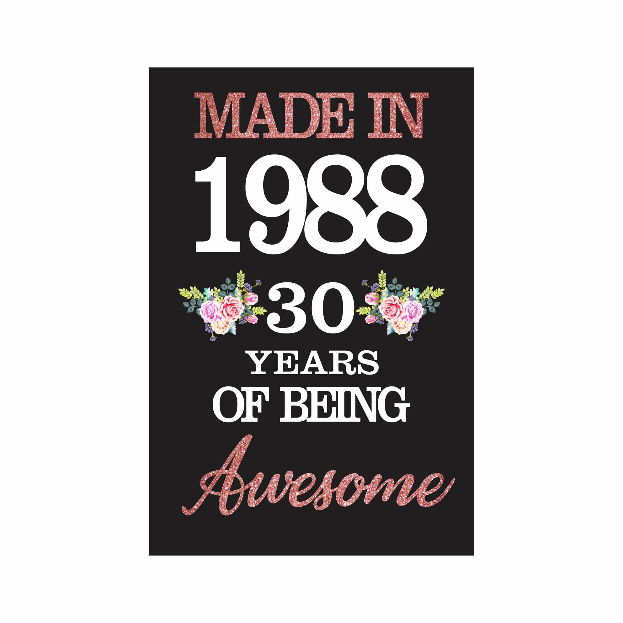 Pink and Black 30th Birthday Poster 03 THEME PARTIES Pretty UR Party