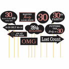 Pink and Black 30th Birthday Photo Prop ACCESSORIES Pretty UR Party