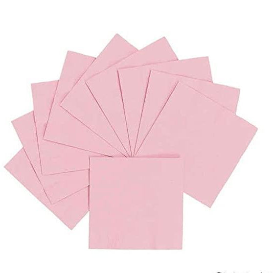 Pastel Pink Paper Napkins - Pack of 20 THEME PARTIES Pretty UR Party