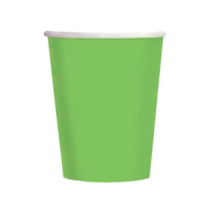 Green Paper Cups - Pack of 10 ALL PARTY SUPPLIES Pretty UR Party