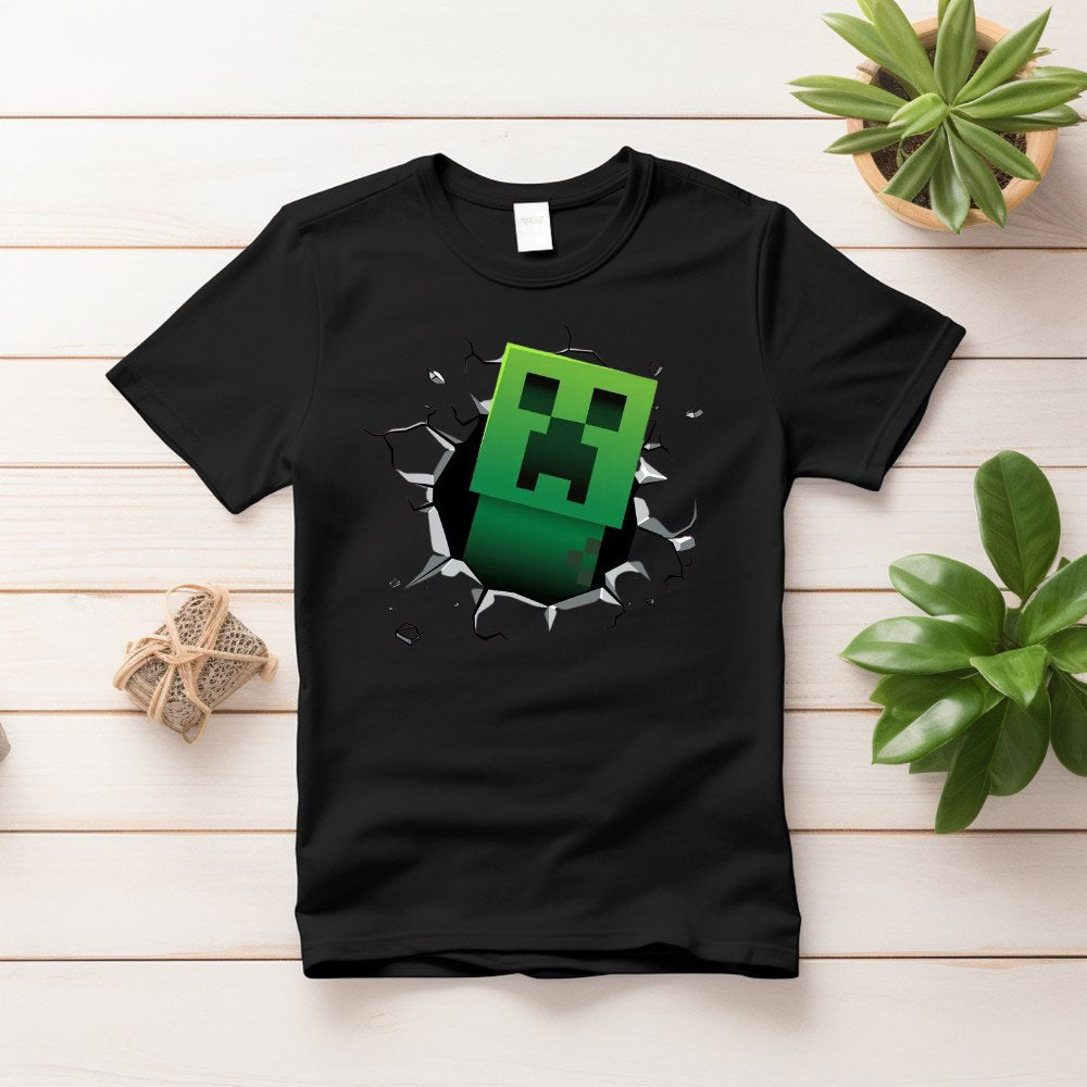 Minecraft theme T-shirtn - Design 1 RETURN GIFTS Pretty UR Party