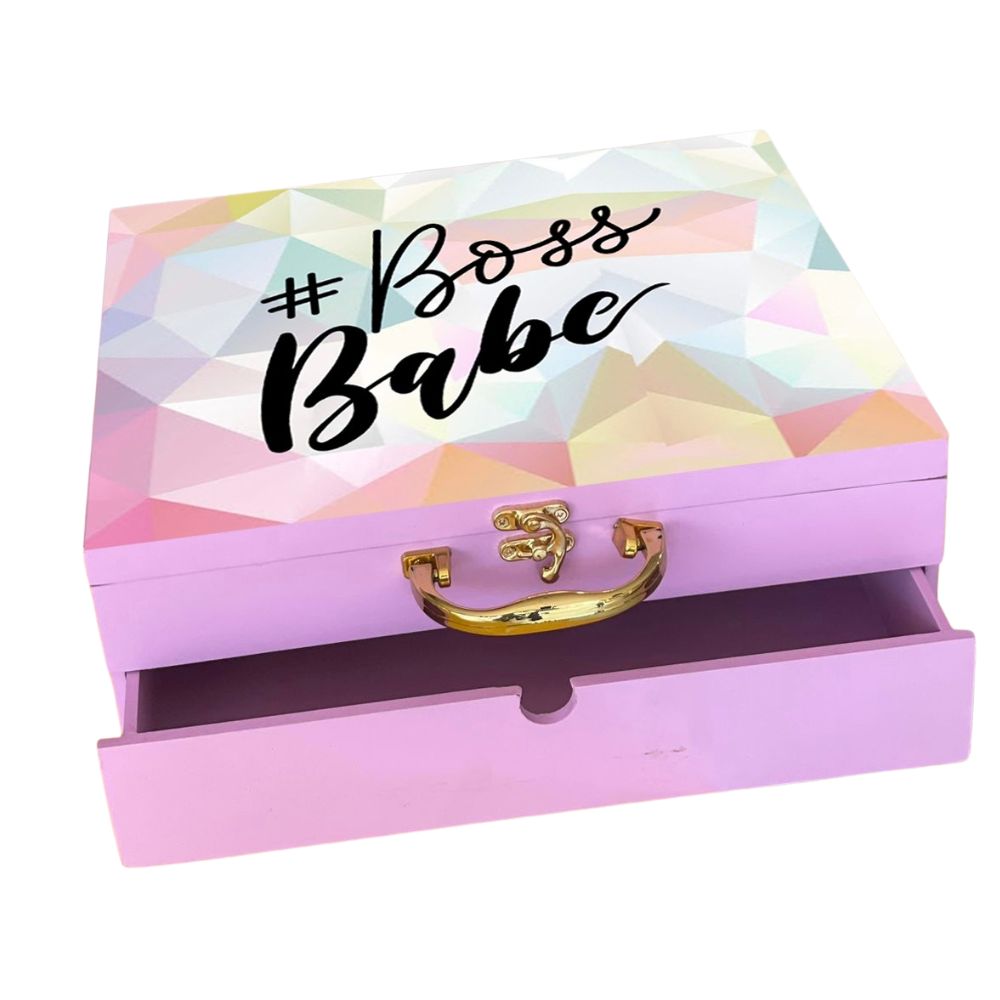 Personalised Wooden Trunk Box with Drawer Personalised Wooden Trunk Box with Drawer