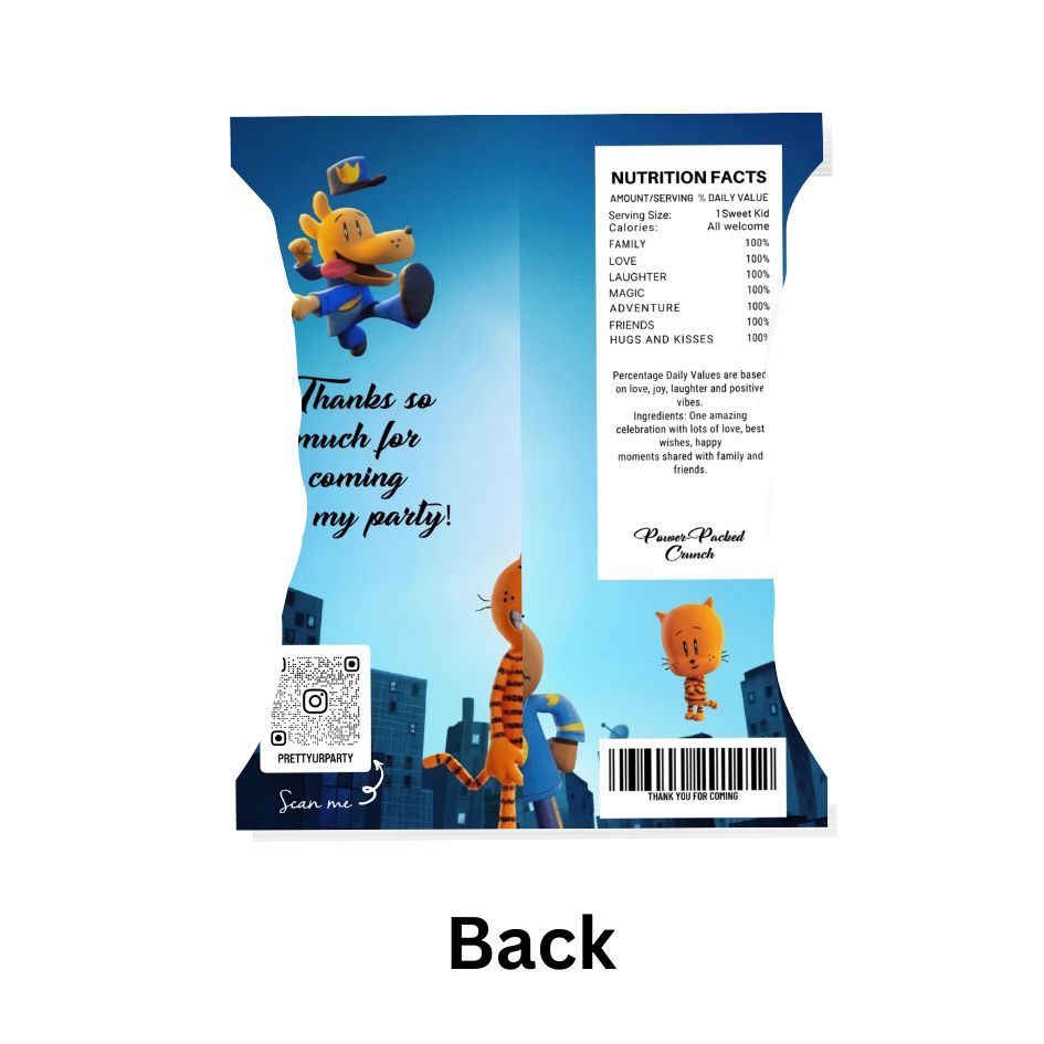 Dogman theme Chip Bag - Pack of 10 Dogman theme Chip Bag - Pack of 10