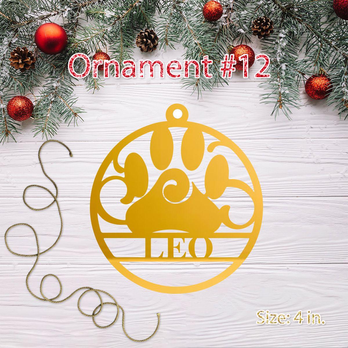 Personalized Acrylic Christmas Bauble 03 ALL PARTY SUPPLIES Pretty UR Party